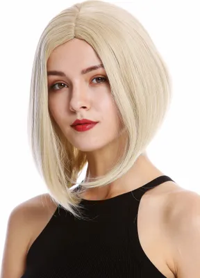 Produktbild von WIG ME UP Perücke kurz Longbob Mittelscheitel Blond Mix YZF-4370-24B/613B