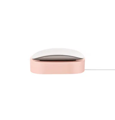 Obrázek produktu pro UNIQ Nova stojan pro nabíjení Apple Magic Mouse růžový