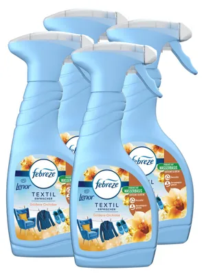 Produktbild von Febreze Textilerfrischer Lenor Goldene Orchidee 500ml - Textilspray (4er Pack)