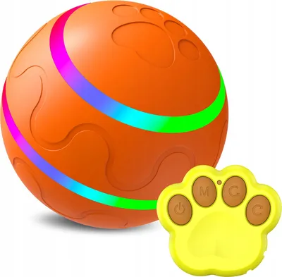 Productafbeelding van LED-bal voor honden, USB-oplaadbaar, met afstandsbediening, interactief en bewegend