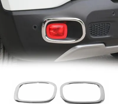 Image de Cadres de Réflecteurs Arrière pour Jeep Renegade 2014-2019 acier inox 2 Pcs