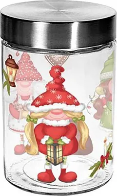 Zdjęcie produktu dla Szklany Słoik Na Cukier 1,1L, 11,6X17,5Cm Elfici