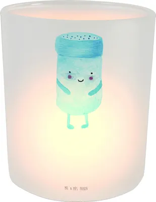 Produktbild von Mr. & Mrs. Panda Kerzenhalter Glas Beste Freunde Salz - Transparent - Geschenk, Windlicht aus, Fehlende Keywords, teelicht, Lustige Sprüche, klein, Deko