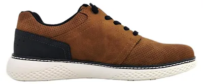Imagen del producto de Zapatos para hombre Bugatti Dexter, tipo mocasín con cordones, color marrón, para uso casual