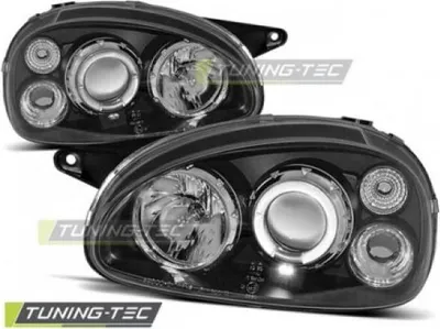 Produktbild von Scheinwerfer Angel Eyes passend für Opel Corsa B Bj. 93-00 Schwarz