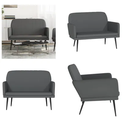 Produktbild von vidaXL Sitzbank Grau 107x80x81 cm Kunstleder - Sitzbank - Sitzbänke - Bank - Eingangsbank