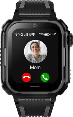 Produktbild von Carneedi 4G Kinder Smartwatch mit GPS Telefonfunktion Videoanruf SOS Schulmodus Schrittzähler wasserdicht Uhr Jungen Mädchen 5–16 Jahre
