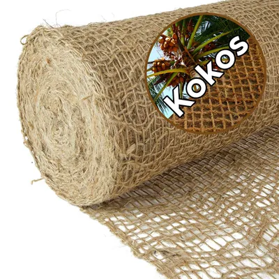 Produktbild von NOOR Natürliche Kokos Böschungsmatte - Erosionsschutzmatte für Garten - 2 x 50 m 700g/m²