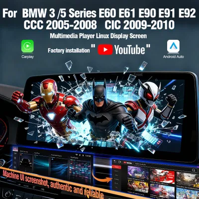 Imagen del producto de Radio para coche de 8.8 pulgadas, doble DIN, con sistema Linux, compatible con Carplay, y potencia de 4x45W