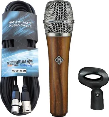 Zdjęcie produktu dla Mikrofon dynamiczny Telefunken M80 Cherry z kablem