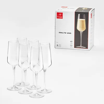 Immagine prodotto di BORMIOLI ROCCO Set 6 Calici In Vetro Inalto Flute Cl28