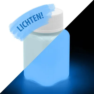 Productafbeelding van Glow in the Dark Verf Blauw 100 ml