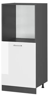 Produktbild von Herdumbauschrank Vicco R-Line Weiß Hochglanz 60 cm, Model 37846