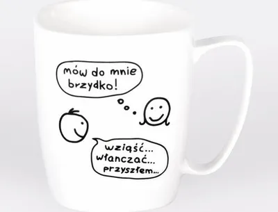 Immagine prodotto di Tazza in Vetroceramica bianca Talk to me ugly
