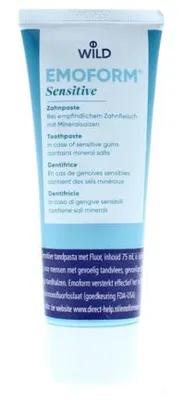 Productafbeelding van Emoform Tandpasta sensitive met fluor (75 ml)