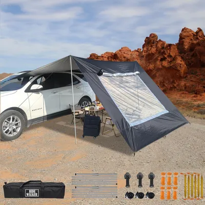 Imagen del producto de Tienda de campaña impermeable, 3x5 metros, con protección solar, ideal para furgonetas y caravanas, para uso en exteriores