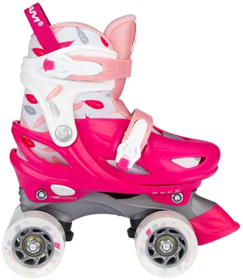 Produktbild von Verstellbare Rollschuhe, Federtropfen, Rosa