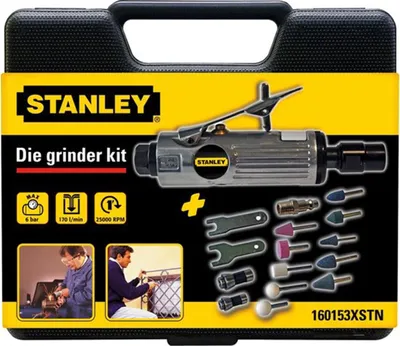 Obrázok produktu pre Súprava brúsky na tyče so stlačeným vzduchom Stanley v kufríku