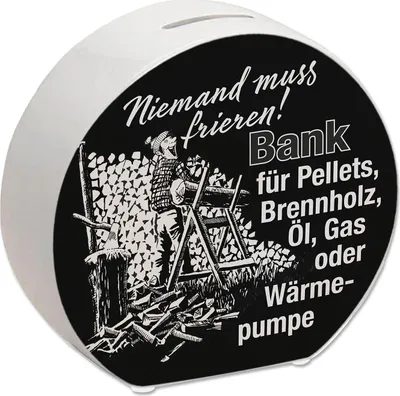 Produktbild von Bank für Heizmaterialien Spardose