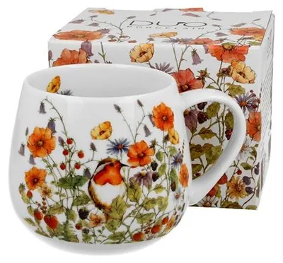 Obrázok produktu pre Porcelánový hrnček v darčekovej krabičke 430 ml Divoký vták