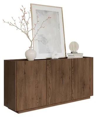 Produktbild von MIRJAN24 Sideboard Mirtu K170, Stilvoll Wohnzimmer, Sideboard mit drei Drehtüren (Farbe: Baltic Storm)