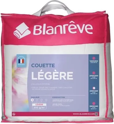 Produktbild von BLANREVE Mikrofaser-Bettdecke, 220 x 240 cm, Leicht, 200g/m², Weiß