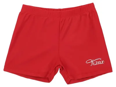Immagine prodotto di Costume da bagno da bambino TIZAX, pantaloncino da bagno con protezione UV, slip da bagno, costume da piscina, rosso, taglia 7-8