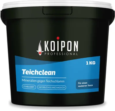 Produktbild von KOIPON Teichclean 1kg Biologischer Teichschlammentferner gegen Laub & Schlamm