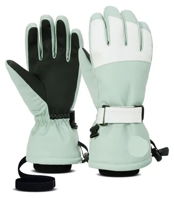 Image de Gants de ski pour hommes - Imperméables et coupe-vent - Vert