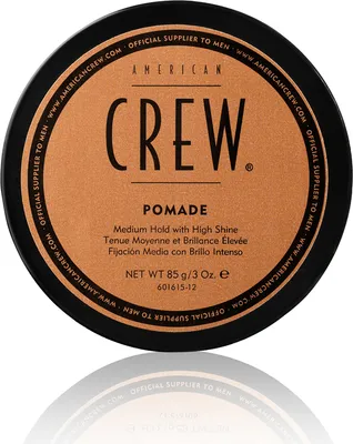 Obrázek produktu pro American Crew Pomade 85g, Krém na vlasy, 85 g, Všechny vlasy, Dávkovač, Aqua/Water/Eau, PEG-25 Hydrogenated Castor Oil, Oleth-10, Lanolin, Oleth-20, Diisopropyl Dimer..., 1 kusů