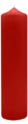 Produktbild von Spitzkopf Stumpen Kerzen Weihnachtsrot 30 x Ø 6 cm, 6 Stück