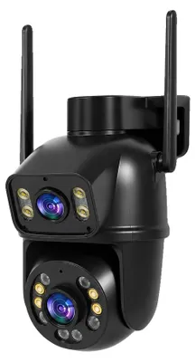 Immagine prodotto di Telecamera di sicurezza, doppia lente, tracciamento automatico, 3,6 mm