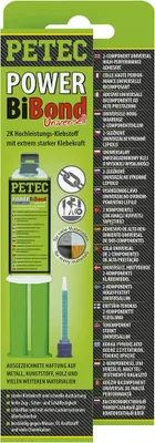 Produktbild von Petec Klebstoff Kunststoffreparatur POWER BiBond extrem starker Klebstoff 24ml