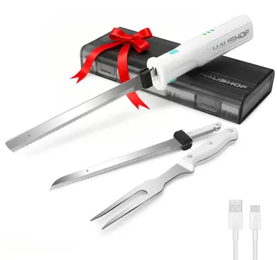 Immagine prodotto di HAUSHOF Coltello elettrico - Coltello da cucina senza fili