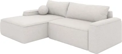 Produktbild von FEDVE Ecksofa OTATTI aus Bouclé-Stoff mit Schlaffunktion, Creme