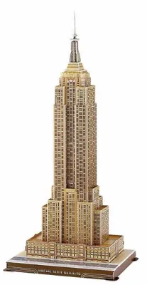 Produktbild von Folia 3D Modellogic Empire State Building New York, 55 Teile, mehrfarbig (1 Stück)