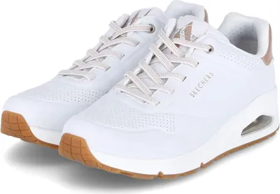 Produktbild von Skechers Damen Low Sneaker/ Slip-On-Sneaker UNO SHIMMER AWAY Weiß Synthetik Größe: 39