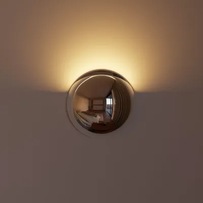 Productafbeelding van LUMIÈRE Design Wandlamp 'Pela' LED warmwit IP65 CRI 90 Chroom Zwart