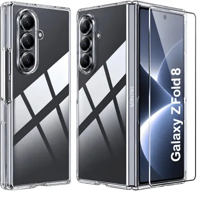 Produktbild von Hülle + 2X Schutzglas für Samsung Galaxy Z Fold 8 Panzerfolie Schutzhülle Case 9H