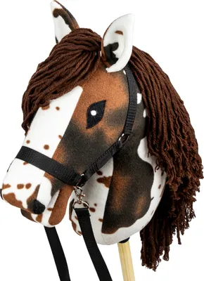 Produktbild von Skippi Hobby Horse  tarantowaty - biało brązowy - prezent na dzień dziecka