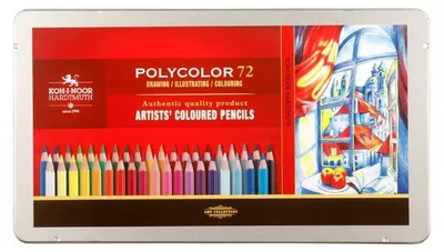 Produktbild von Polycolor- Künstlerfarbstifte 72er Set im Metalletui