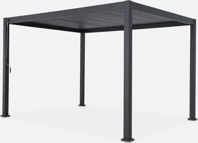 Produktbild von sweeek - Bioklimatische Pergola mit Lamellendach Triomphe 3x4m  - Anthrazit