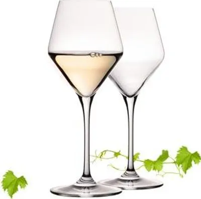 Produktbild von IMPERIAL Weißweingläser 370ml Serie "Rom" Set 2-Teilig Rieslinggläser aus Crystalline Glas Weinglas Spülmaschinenfest