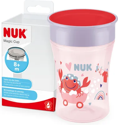 Image de NUK Trinklernbecher Magic Cup 360°-Trinkrand 230ml rot