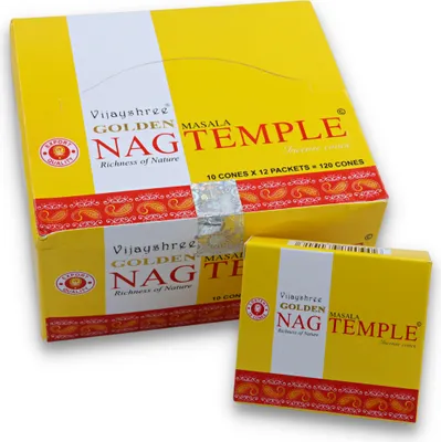 Produktbild von Räucherkegel LAVISA, Meditation, Aromatherapie, Duft, Atmosphäre für Zuhause, Satya, Goloka, Golden Nag (Temple)