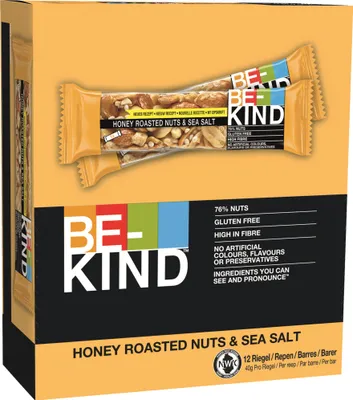 Produktbild von Kind 411233, Snack bars, Honig, Nüsse, Meersalz, 40 g