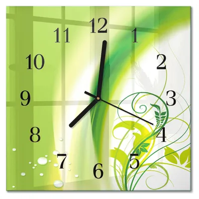 Produktbild von Tulup Glasuhr Wanduhr Küchenuhr Echt-Glas 30x30 cm Modern Dekorativ Geräuschlos Schwarzen Zeigern - Modellanlage