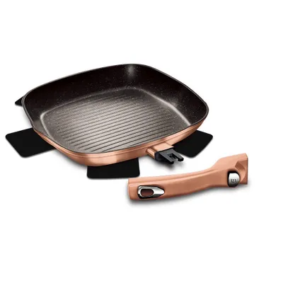 Zdjęcie produktu dla Berlinger Haus patelnia grillowa 28cm Rose Gold 12709