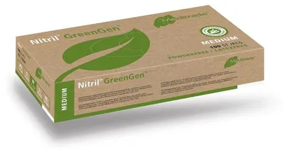 Obrázek produktu pro Meditrade® 1293M Meditrade® unisex Einmalhandschuhe Nitril® GreenGen® grün Größe M 100 St.