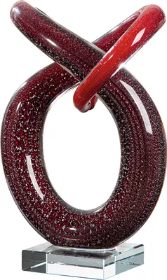 Produktbild von Casablanca by Gilde Skulptur Curvum rot H. 24 cm, 59381